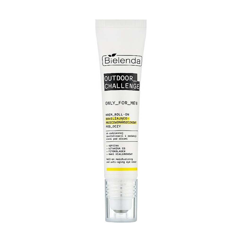 Чоловічий зволожувальний крем для шкіри навколо очей Bielenda Only For Men Outdoor Challenge Roll-On Moisturizing And Anti-Wrinkle Eye Cream, 15 мл